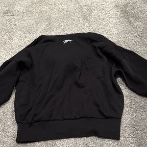 Reebok Black Hoodie with Small White Logo